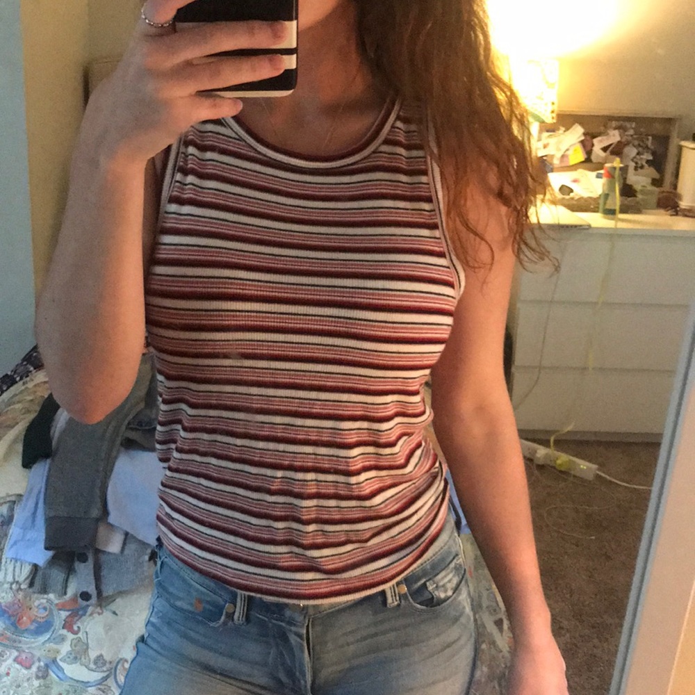 stripped tank top